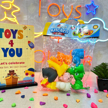 10 PCS - SOFT BABY BATHING TOY & CHU CHU